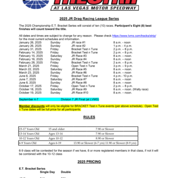 2025 Jr. Series Information