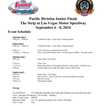 Sept. 6-8, 2024- Div. 7 Jr. Finals Schedule_Pricing_Info