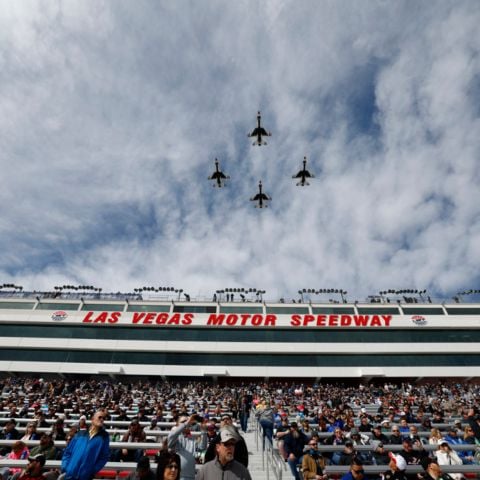 The U.S. Air Force Thunderbirds over LVMS