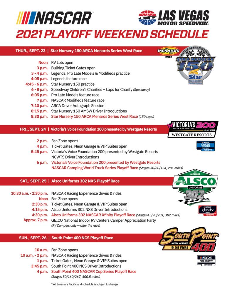 Weekend Schedule | Tickets | Las Vegas Motor Speedway