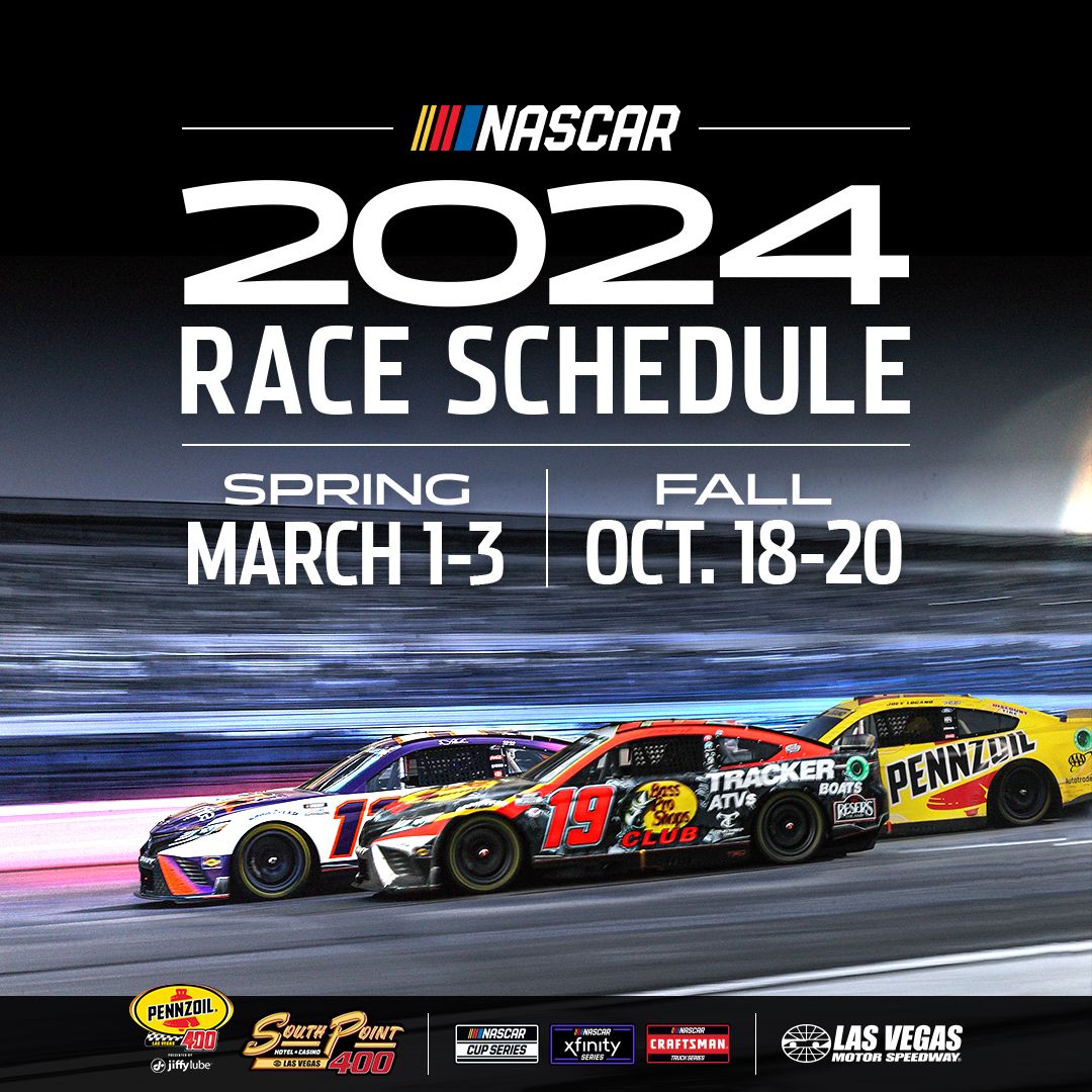 NASCAR again visiting LVMS twice in 2024; South Point 400 one week