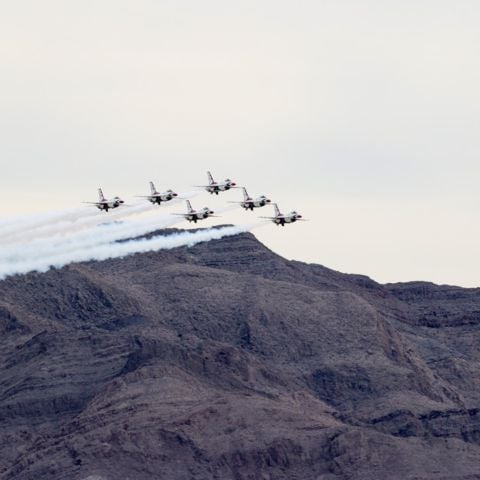 The U.S. Air Force Thunderbirds over LVMS