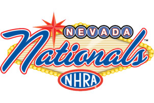 Official logo of the NHRA Nevada Nationals at The Strip at Las Vegas Motor Speedway.